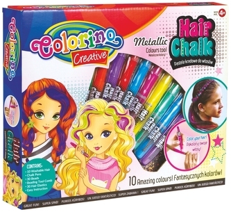 Pastele kredowe do włosów 10-kol. Colorino, Patio