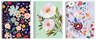 Kołonotes B5 100 k. kratka 70g Garden, Interdruk