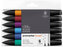 Markery dwustr. okr./ścięty BrushMarker zest. 6szt. Rich Tones 290126, Winsor&Newton;