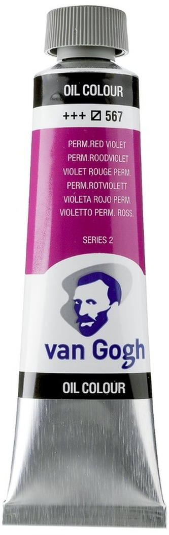 Farba olejna Van Gogh, 40ml Permanent Red Violet 567, Talens