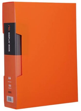 Album ofertowy A4 100 koszulek Rio pomarańczowy, Deli