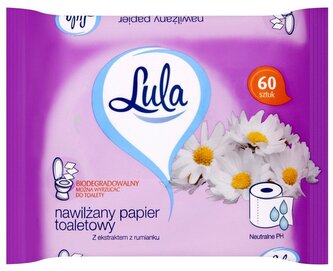 Papier toaletowy nawilżany z estraktem z rumianku Lula 60szt., Stella