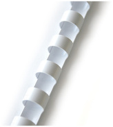 Grzbiety grzebieniowe 12.5 mm białe (do 105k) op. 100 szt., Argo