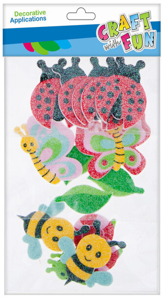 Ozdoby piankowe EVA Zwierzęta samoprzylepne op. 14szt, Craft With Fun