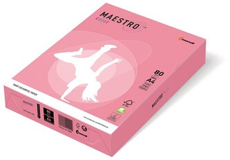 Papier ksero kolorowy A4 80g. jasny  róż. OPI74, Maestro color