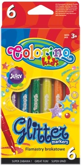Flamastry 6-kol. brokatowe Colorino Kids, Patio