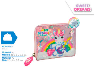 Portfel PCV srebrny Sweet Dreams (6x4), Kids