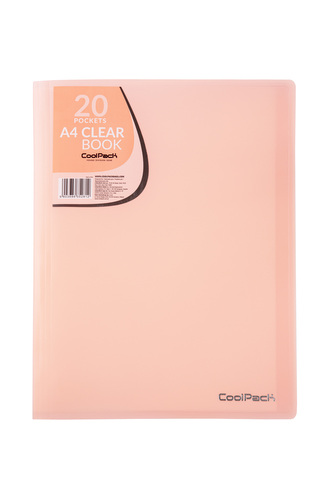 Album ofertowy A4 20 koszulek Clear Book Pastel brzoskwiniowy CoolPack, Patio