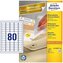 Etykiety 35.6x16.9mm usuwalne 80x100ark., Avery Zweckform