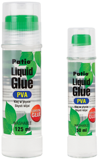 Klej w płynie 125 ml PVA z aplikatorem Crystal Glue, Patio