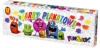 Farby plakatowe 12-kol. 20g, FJ-012, Fun&Joy;