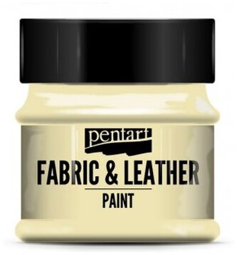 Farba do tkanin i skór 50ml kość słoniowa, Pentart