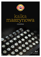 Kalka kopiowa maszynowa czar.A4 50ark, Koh-I-Noor