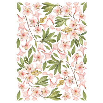 Papier do 3D 2-str. 35x50 cm Azalie różowe DF02, Calambour