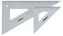 Ekierka aluminiowa 60 stopni 21cm Leniar