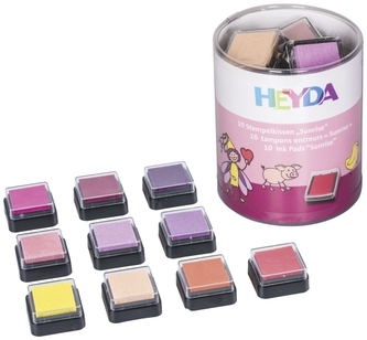 Poduszka do stempli Mini zest. 10 szt "Sunrise", Heyda