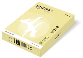 Papier ksero kolorowy A4 80g. 500 ark. piaskowy beż YE23, Maestro color