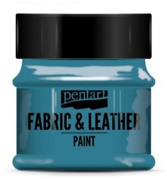 Farba do tkanin i skór 50ml turkus niebieski, Pentart