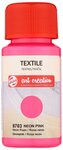 Farba do tkanin Textile Colour 50ml Neon Pink 8703, Talens