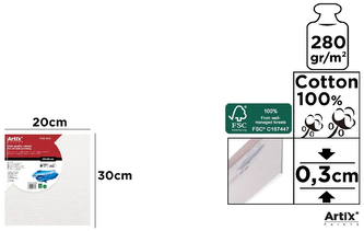 Tablica malarska 20x30cm 280g/m2 PP95-2030, Main Paper