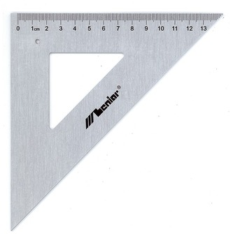 Ekierka aluminiowa 45 stopni 21cm ., Leniar