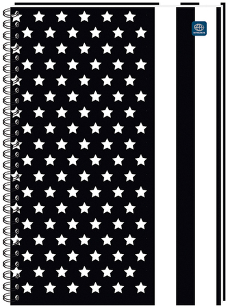 Kołonotes A4 80 k. kratka oprawa miękka z perforacją, Interdruk