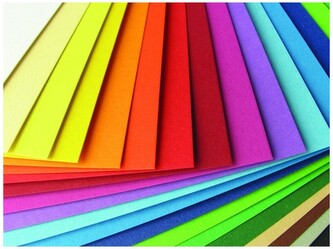 Karton B2 50x70 cm 300 g/m2 34 niebieski op. 10 ark., Folia