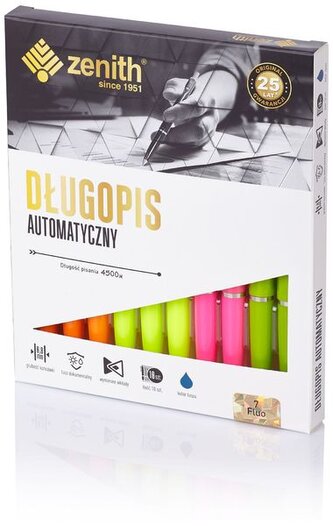 Długopis Zenith 7 Fluo różne kolory, Zenit Długopis Zenith 7 Fluo różne kolory, Zenit