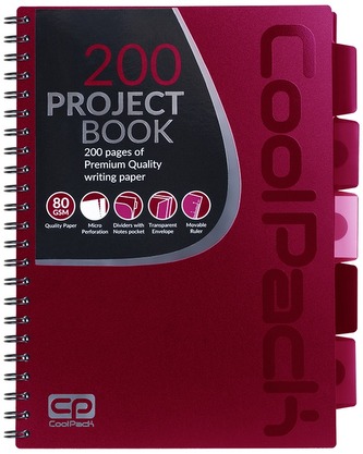 Kołonotes B5 red CoolPack, Patio Kołonotes B5 red CoolPack, Patio