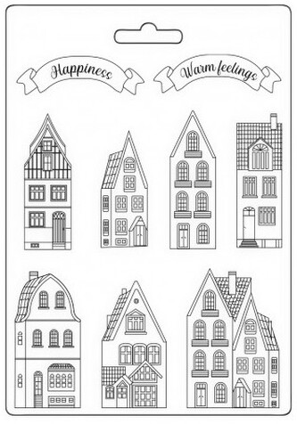 Foremka do odlewów 21x29,7cm DOMKI, Stamperia