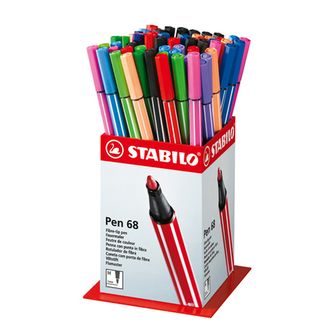 Pisaki Pen 68 displ. 60 szt., Stabilo