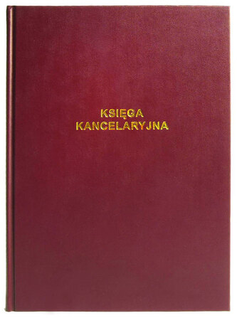 Druk Księga kancelaryjna opr. płótno różne kolory, MiP