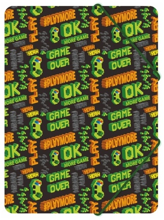 Teczka z gumką A4 PP z nadrukiem Game, Biurfol