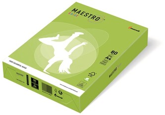 Papier ksero kolorowy A4 80g.500 ark. zieleń cytrynowa LG46, Maestro color