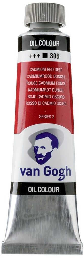 Farba olejna Van Gogh, 40ml Cadmium Red Deep 306, Talens