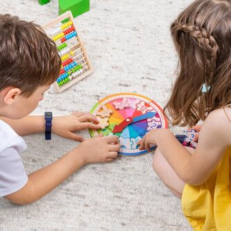 Zegar do nauki z drewna ABC Champions, Trendhaus