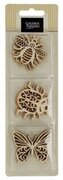 Ozdoby drewniane ażurowe Owady op. 9 szt., Galeria Papieru