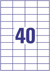 Etykiety 52.5 x 29.7 mm 40 x 100 ark Europe100 by Economy, Avery