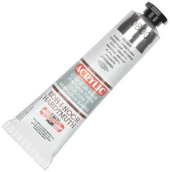 Farba akrylowa srebrna 0800 40 ml, Koh-I-Noor