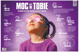 Plansza na biurko z afirmacjami: Moc jest w Tobie, rozm. 550x365 mm, Young Intellect