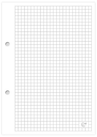 Wkład do segregatora A5 100 k. kratka biały, Interdruk