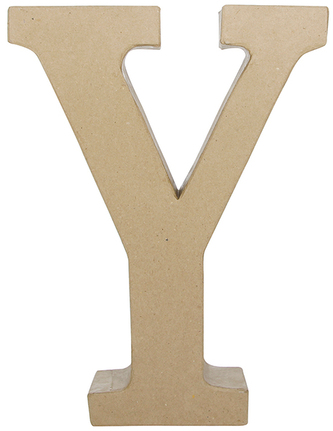 Litera fantazyjna "Y" z masy papierowej AC418, Decopatch