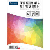 Papier kredowany A4 115g matowy 100 ark., Interdruk
