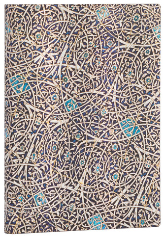 Notes Flexis Moorish Mosaic, Granada Turquoise Midi gładki 176 str., Paperblanks