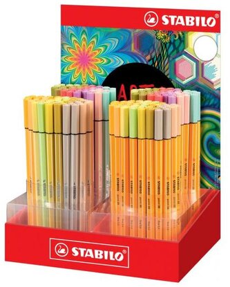 Pisaki Pen 68 i Point 88 160szt. Creative Set Arty, Stabilo