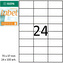 Etykiety 70 x 37 mm 24 x 100 ark. Igepa Label