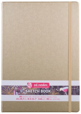 Szkicownik 21x30 złoty Art Creation, Talens