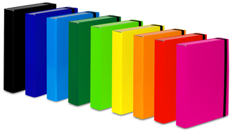 Teczka z gumką A4 BOX Caribic niebieska, VauPe Teczka z gumką A4 BOX Caribic niebieska, VauPe