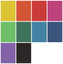 Zeszyt A5 96k. kratka Rainbow Clasic 9583154, Herlitz