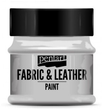 Farba do tkanin i skór 50ml szara, Pentart